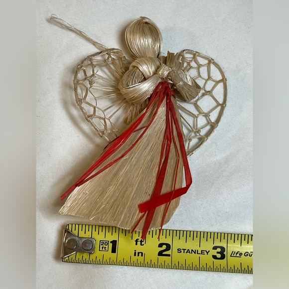 Straw angel ornament. Approx 4” length 3” width 
Previously owned. EUC - Picture 5 of 5